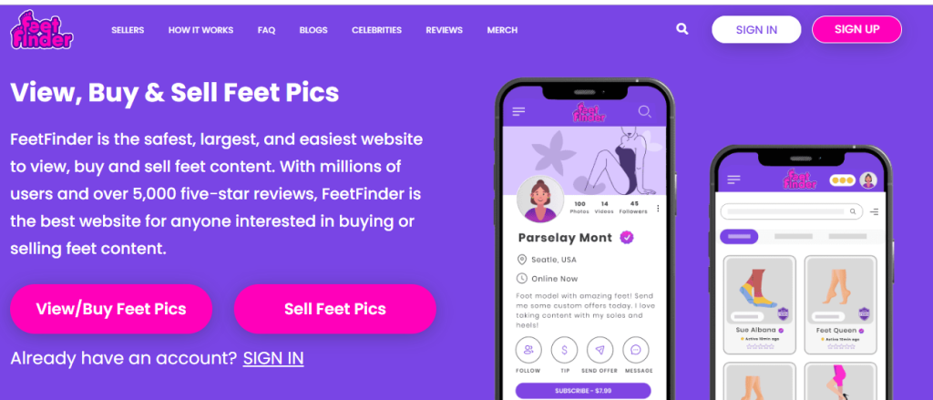 FeetFinder how to buy and sell feet pictures 