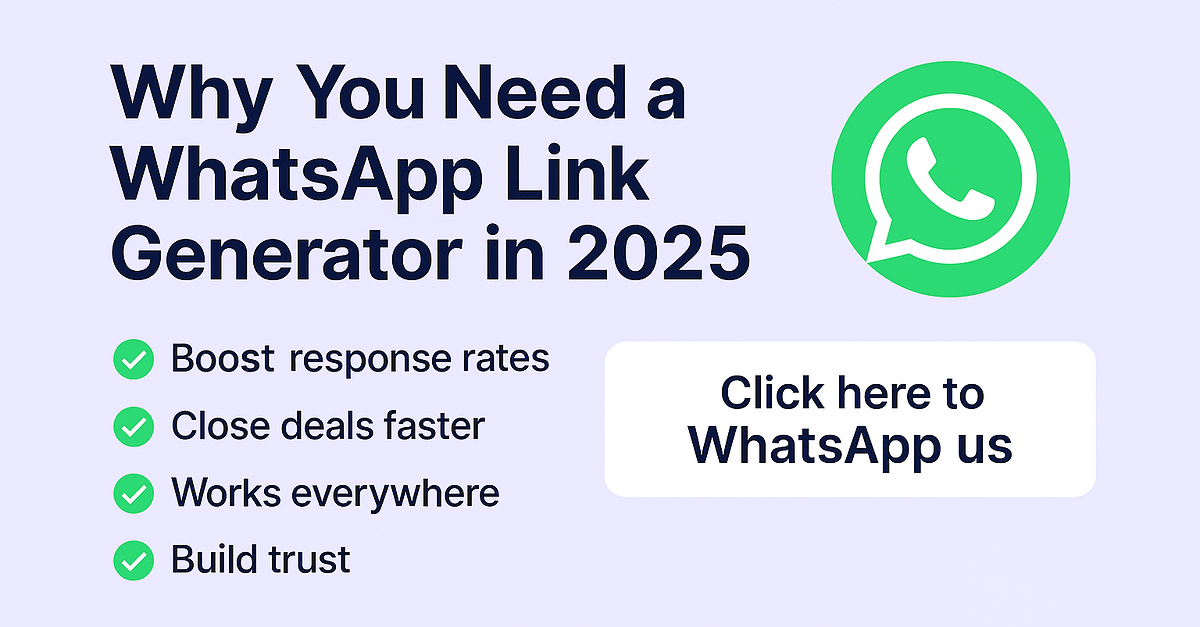Best WhatsApp Link Generators
