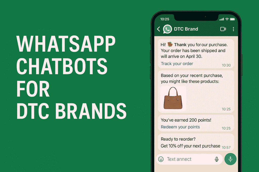 whatsapp chatbots for dtc brands