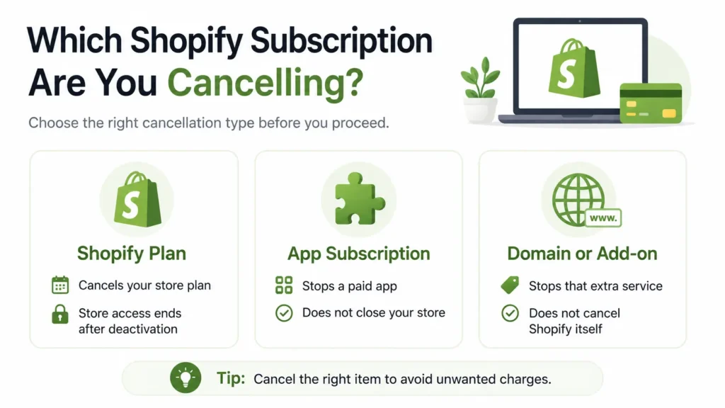 Types of Shopify Subscription Cancellation