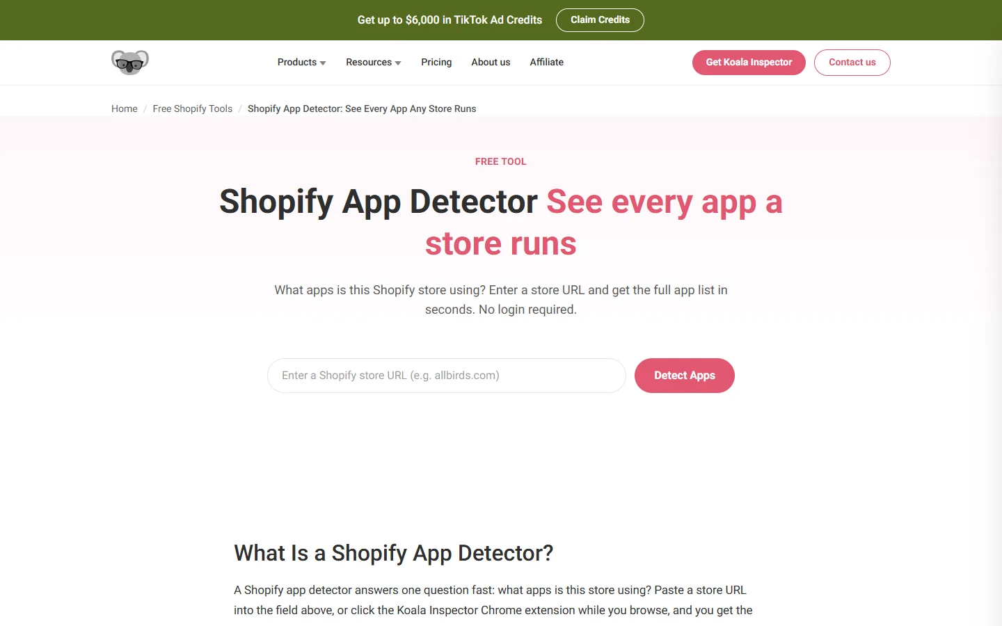 Koala Inspector Koala Inspector Shopify app detector tool website
